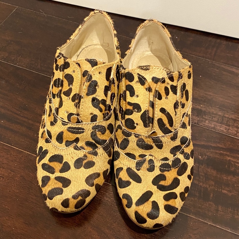 Steve Madden Oxford Leopard Shoes